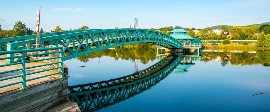 Bridge In Edmundston New Brunswick